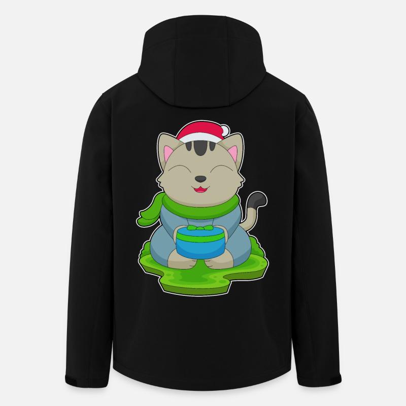 Cat Christmas Package - Men’s Recycled Softshell Jacket by Stanley/Stella - black