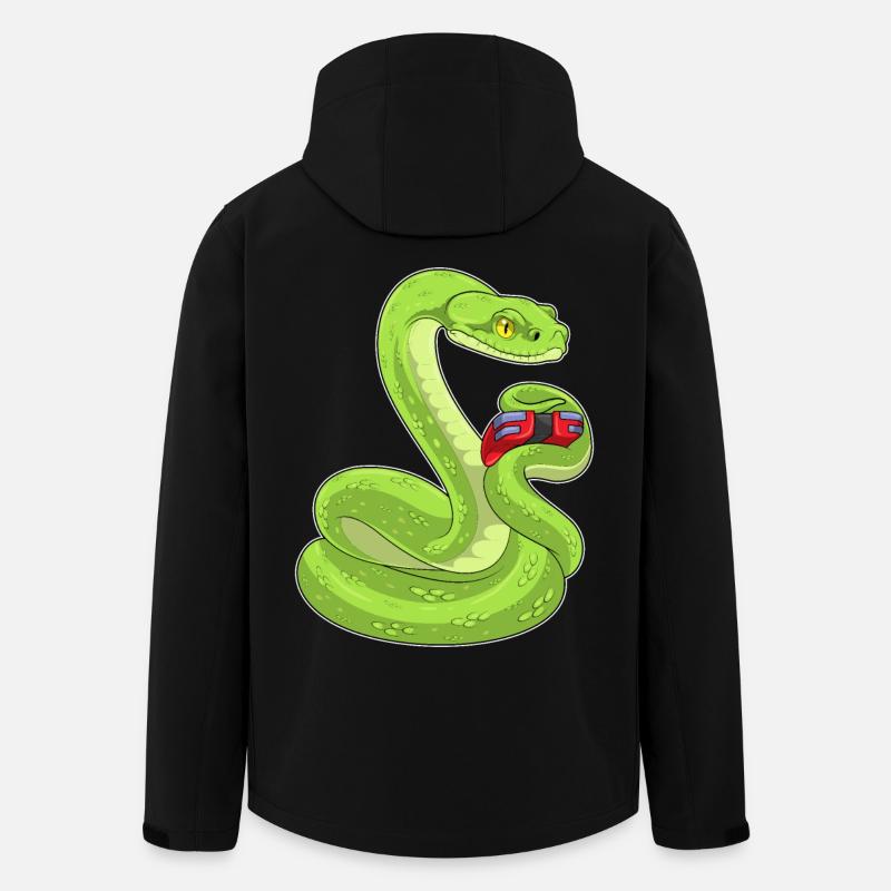 Snake Gamer Controller - Men’s Recycled Softshell Jacket by Stanley/Stella - black