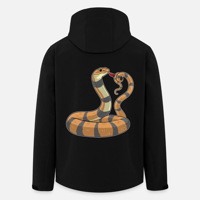 Snake Lipstick - Men’s Recycled Softshell Jacket by Stanley/Stella - black