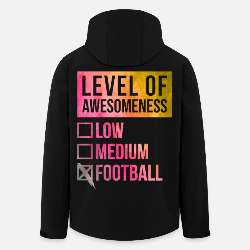 Fußball - Recycelte Männer Softshell-Jacke von Stanley/Stella - Schwarz