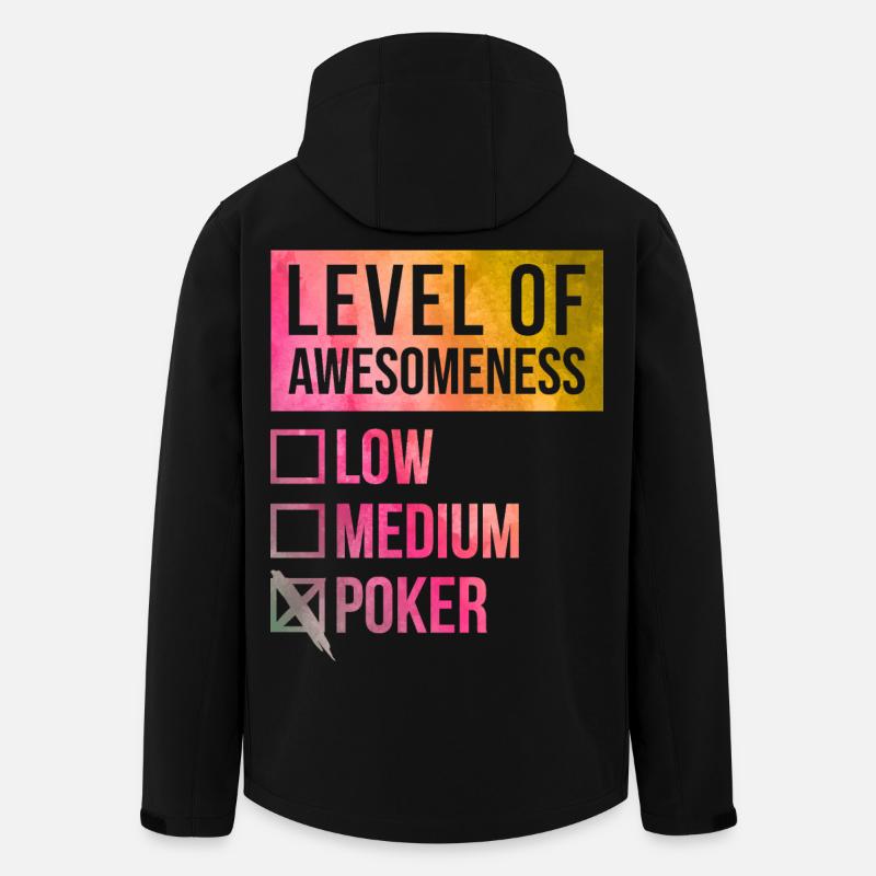 Poker - Recycelte Männer Softshell-Jacke von Stanley/Stella - Schwarz