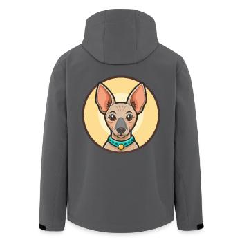 Inka haarlose Hunderasse Cartoon Kawaii Clipart Haustier - Recycelte Männer Softshell-Jacke von Stanley/Stella - Schwarz - Hinten - AI Model Male 185 light (185cm)