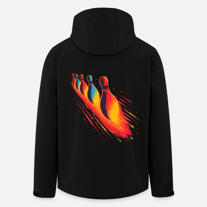 Kegelbahn Steamwave - Recycelte Männer Softshell-Jacke von Stanley/Stella - Schwarz