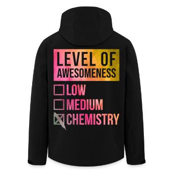 Chemistry - Men’s Recycled Softshell Jacket by Stanley/Stella - black - Back - AI Model Male 185 light (185cm)
