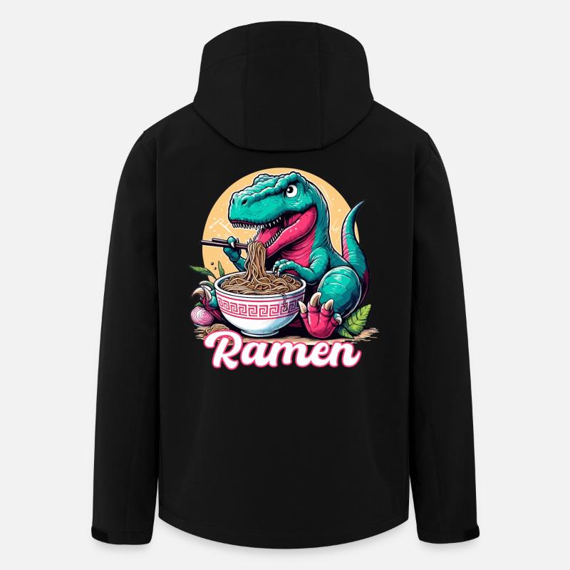Mignon T-Rex Ramen Dinosaure Cadeau - Veste softshell homme en polyester recyclé Stanley/Stella - noir