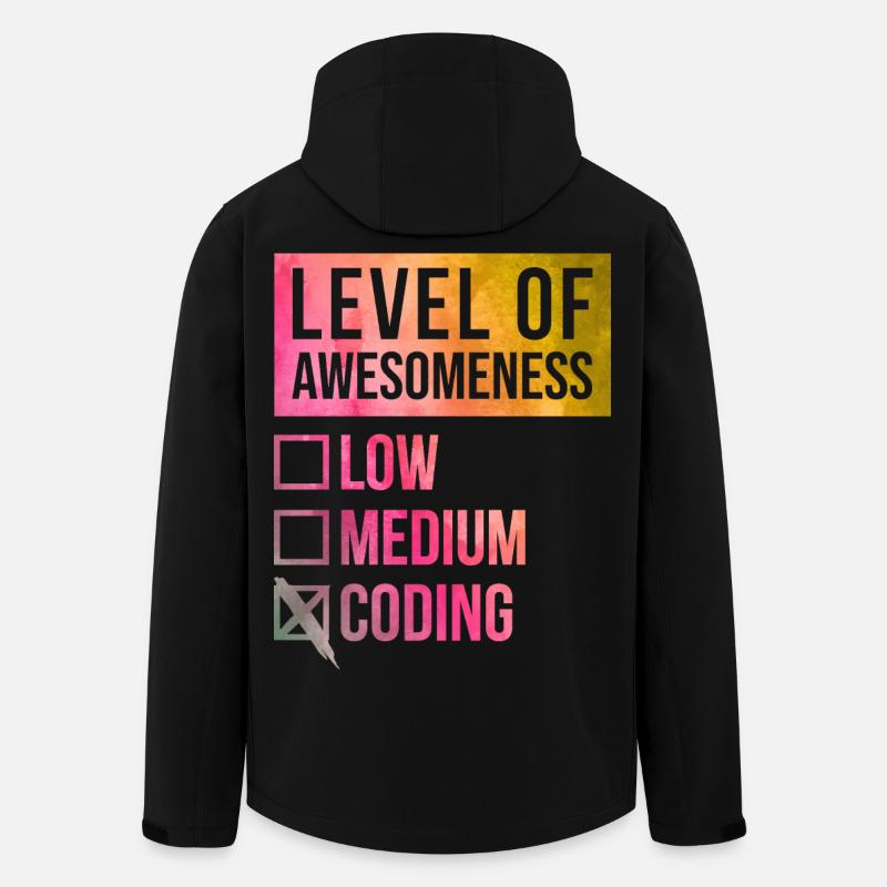 Codierung - Recycelte Männer Softshell-Jacke von Stanley/Stella - Schwarz