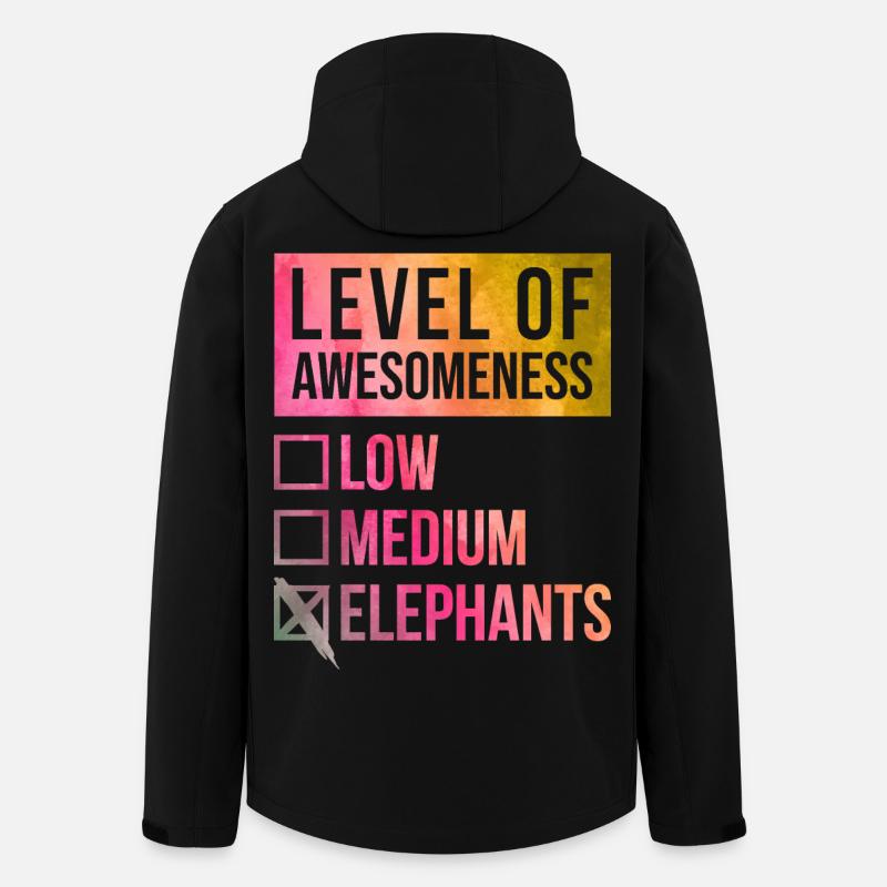 éléphant - Veste softshell homme en polyester recyclé Stanley/Stella - noir