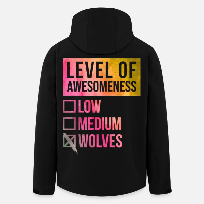 loup - Veste softshell homme en polyester recyclé Stanley/Stella - noir