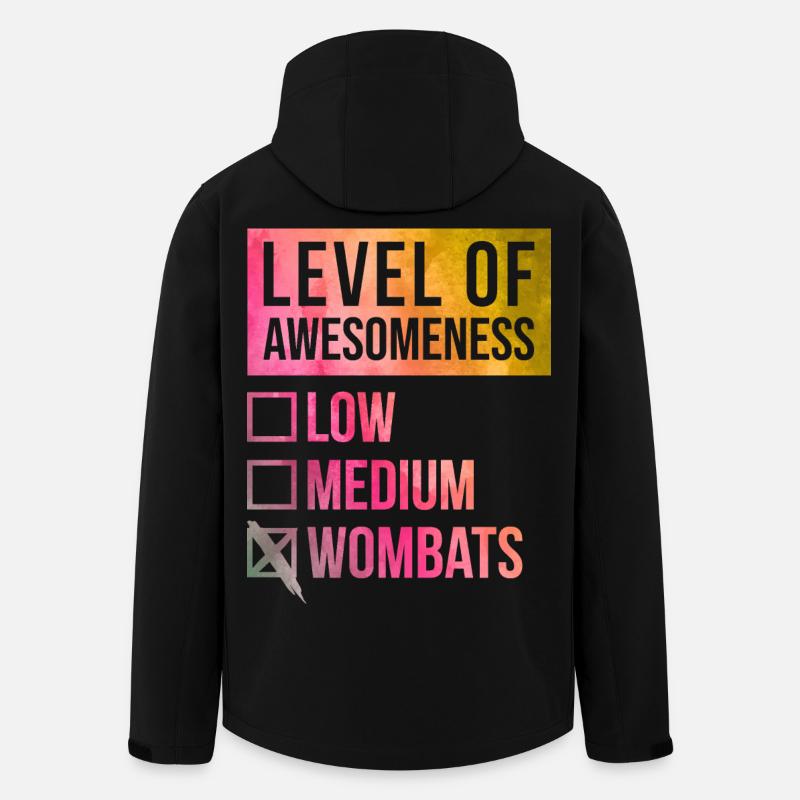 Wombat - Recycelte Männer Softshell-Jacke von Stanley/Stella - Schwarz