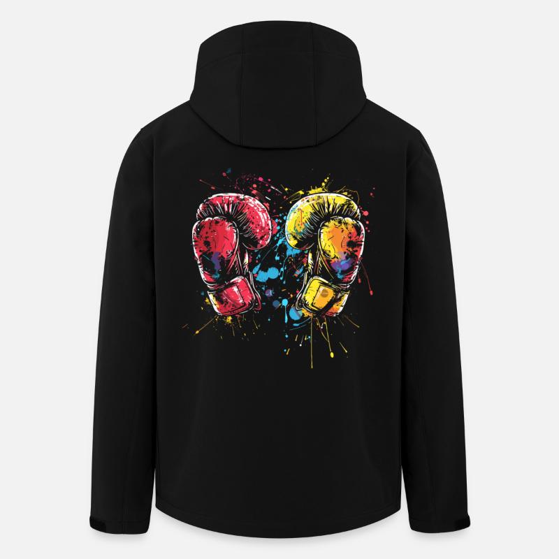 Kickboxhandschuhe - Recycelte Männer Softshell-Jacke von Stanley/Stella - Schwarz
