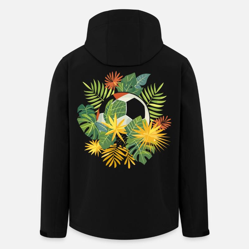 Fußball Comic - Recycelte Männer Softshell-Jacke von Stanley/Stella - Schwarz