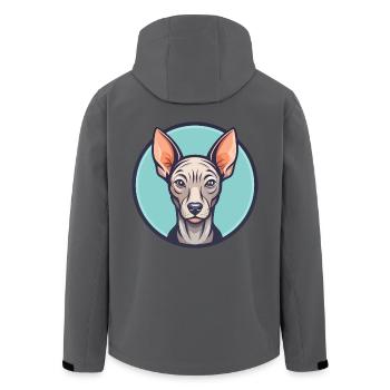 Inka haarlose Hunderasse Cartoon Kawaii Clipart Haustier - Recycelte Männer Softshell-Jacke von Stanley/Stella - Schwarz - Hinten - AI Model Male 185 light (185cm)
