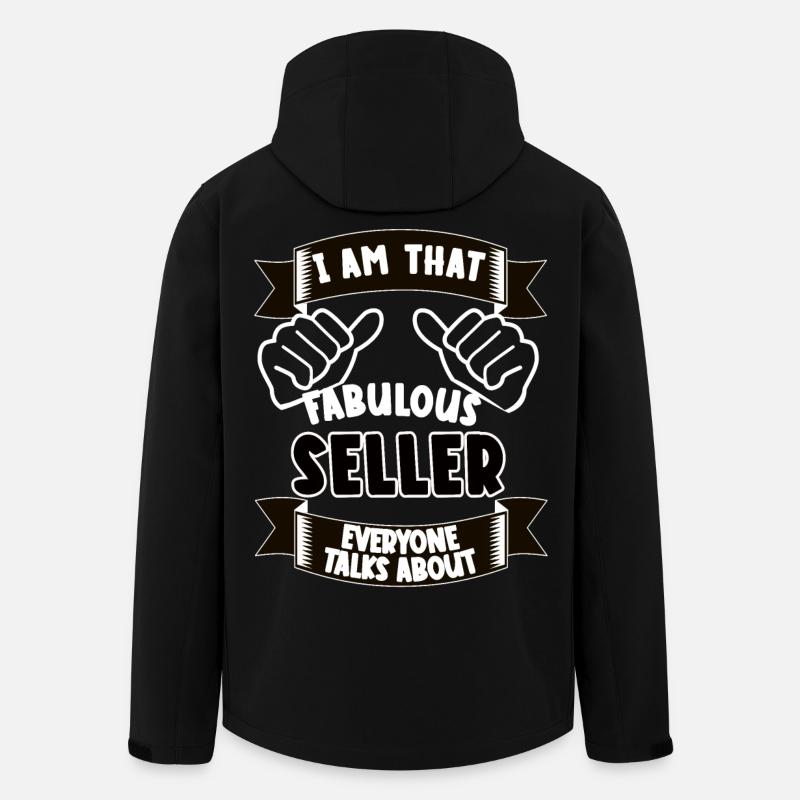 Verkäufer Lustiger Spruch Geschenkidee - Recycelte Männer Softshell-Jacke von Stanley/Stella - Schwarz