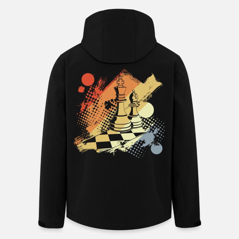 Schach Dame und König - Recycelte Männer Softshell-Jacke von Stanley/Stella - Schwarz