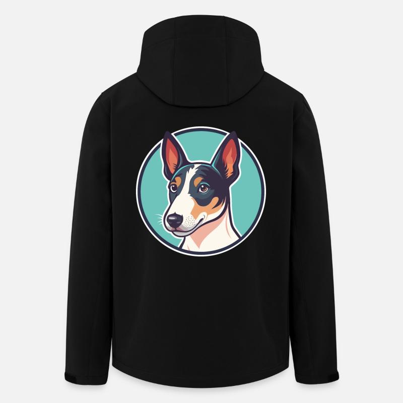 Glatter Foxterrier Hunderasse Karikatur Kawaii - Recycelte Männer Softshell-Jacke von Stanley/Stella - Schwarz