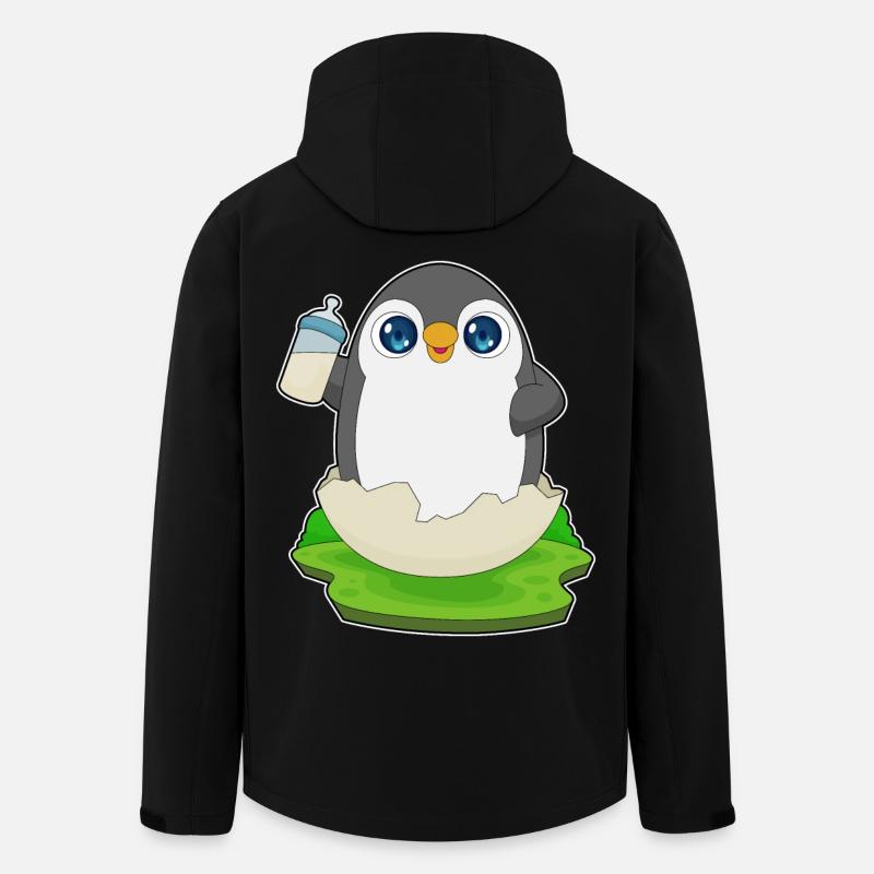 Penguin Biberon Lait - Veste softshell homme en polyester recyclé Stanley/Stella - noir