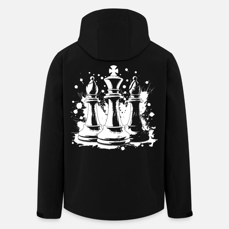 Chess bishop and king - Men’s Recycled Softshell Jacket by Stanley/Stella - black
