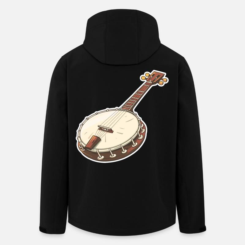 Graphiques Banjo - Veste softshell homme en polyester recyclé Stanley/Stella - noir