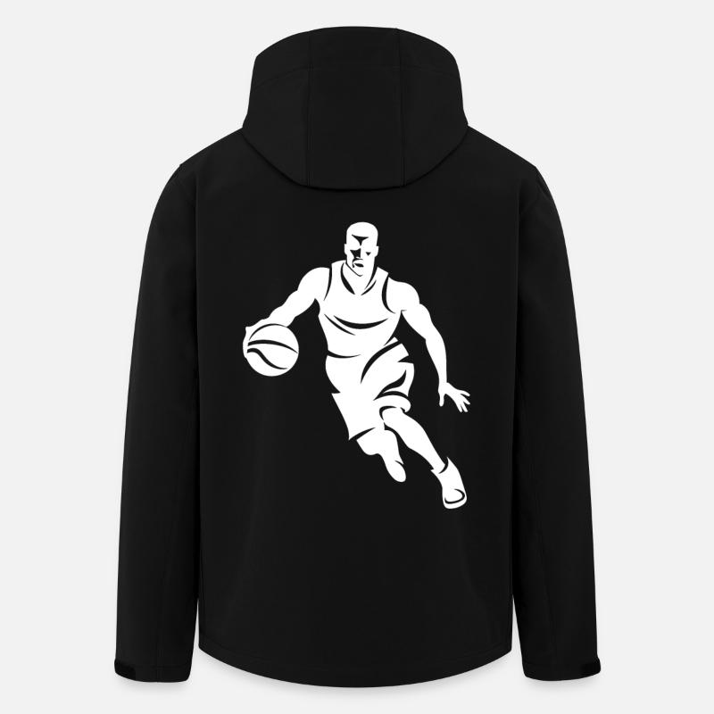 Basketteur - Veste softshell homme en polyester recyclé Stanley/Stella - noir