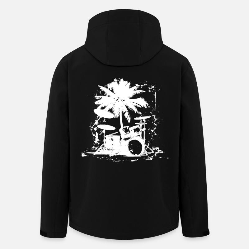 Schlagzeug - Recycelte Männer Softshell-Jacke von Stanley/Stella - Schwarz