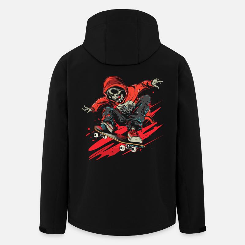 Lustiges Skateboarden - Recycelte Männer Softshell-Jacke von Stanley/Stella - Schwarz