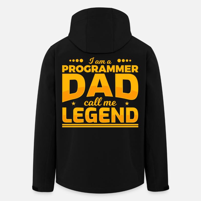 Programmer Father - Men’s Recycled Softshell Jacket by Stanley/Stella - black