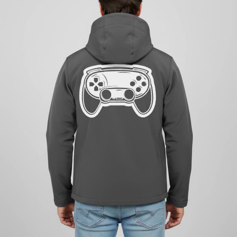 Dessin de manette de jeu vidéo Veste softshell homme en polyester recyclé Stanley/Stella
