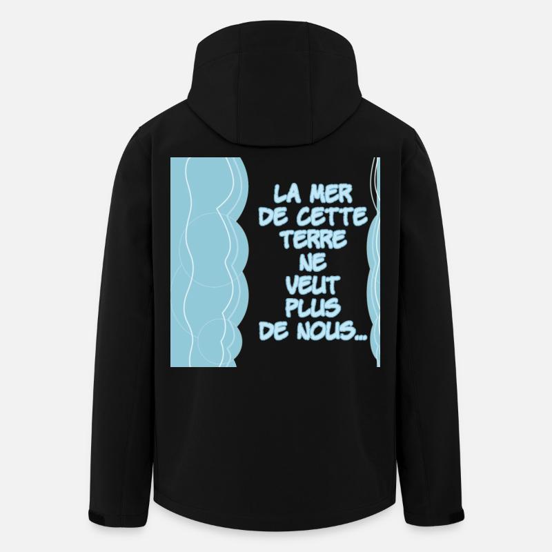 Das Meer dieses Landes will uns nicht mehr - Recycelte Männer Softshell-Jacke von Stanley/Stella - Schwarz