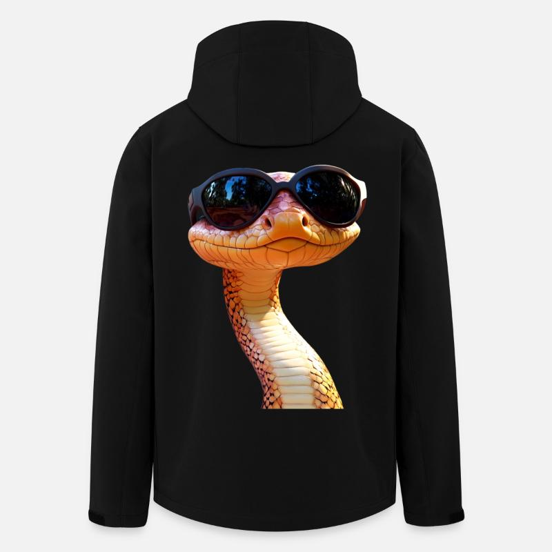 Schlange Python Kobra Mamba Klapperschlange Snake - Recycelte Männer Softshell-Jacke von Stanley/Stella - Schwarz