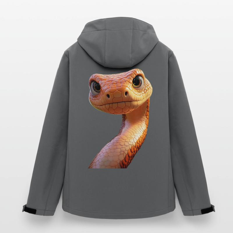 Schlange Python Kobra Mamba Klapperschlange Snake Recycelte Männer Softshell-Jacke von Stanley/Stella