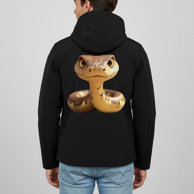 Serpent Python Cobra Mamba Serpent à sonnettes Serpent Veste softshell homme en polyester recyclé Stanley/Stella