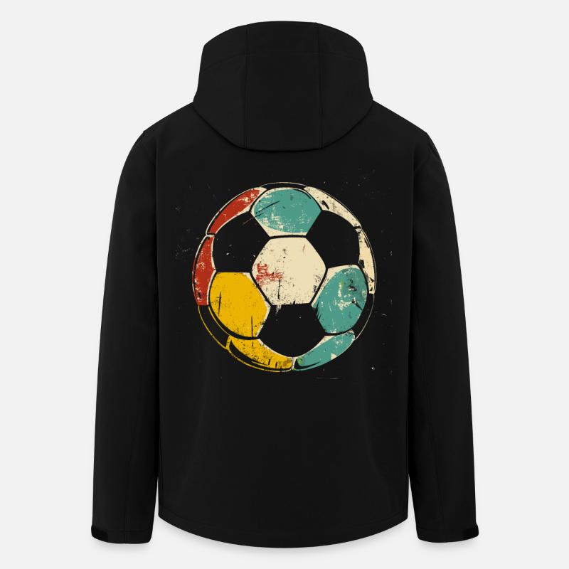 Fußball Illustration - Recycelte Männer Softshell-Jacke von Stanley/Stella - Schwarz