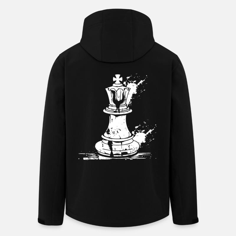 Schachfigur Skizze - Recycelte Männer Softshell-Jacke von Stanley/Stella - Schwarz
