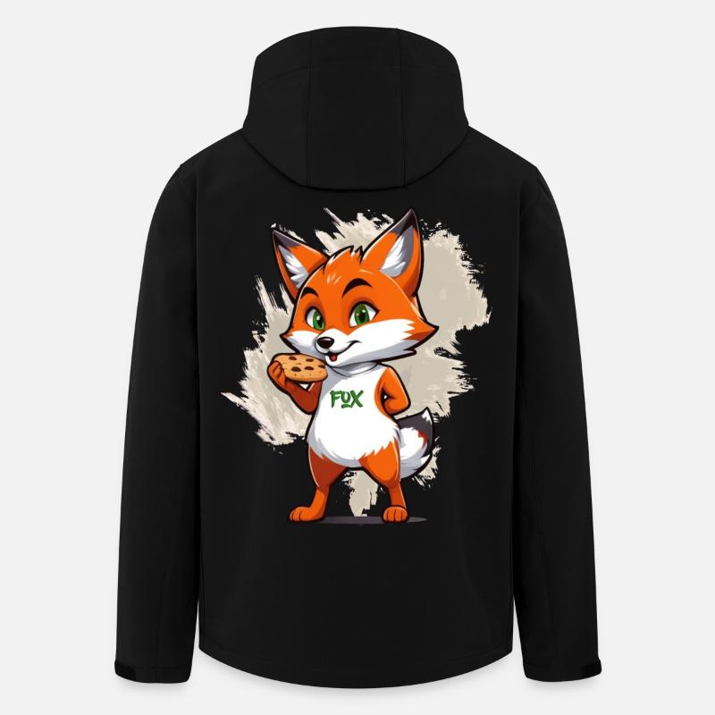 Fox with biscuits - Men’s Recycled Softshell Jacket by Stanley/Stella - black