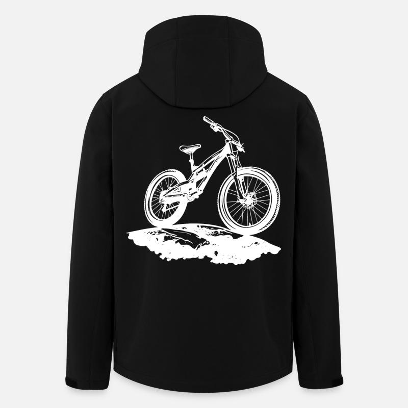 Mountain bikers - Men’s Recycled Softshell Jacket by Stanley/Stella - black