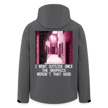 Lustig Pixelart Pixel Grafik Sarkasmus Geschenk - Recycelte Männer Softshell-Jacke von Stanley/Stella - Schwarz - Hinten - AI Model Male 185 light (185cm)