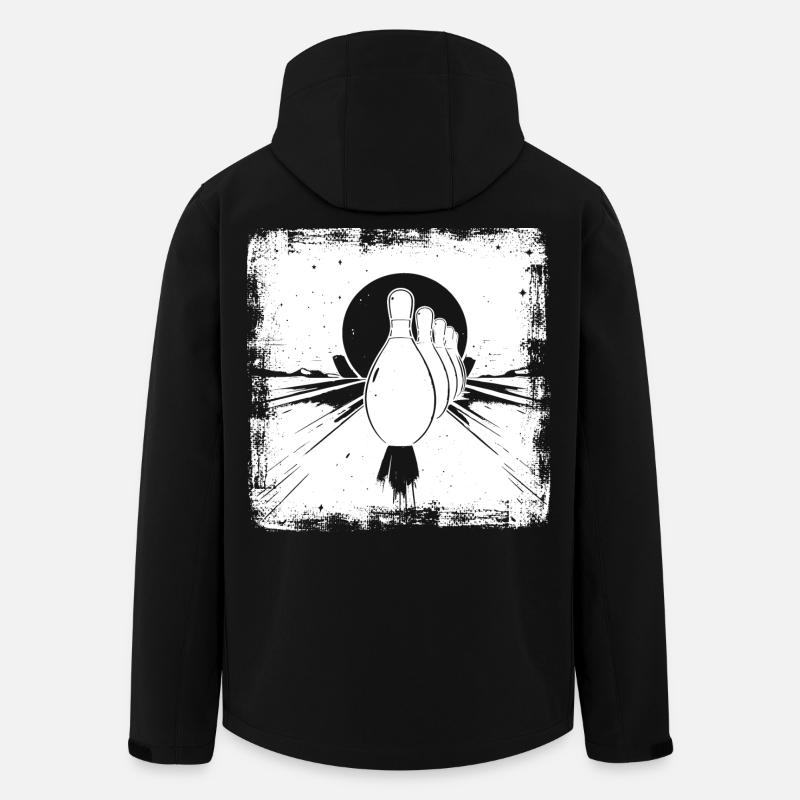 Bowling Pins - Recycelte Männer Softshell-Jacke von Stanley/Stella - Schwarz