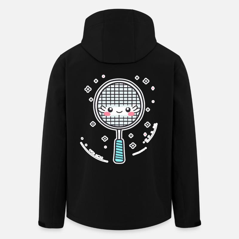 Raquette de badminton Look BD - Veste softshell homme en polyester recyclé Stanley/Stella - noir