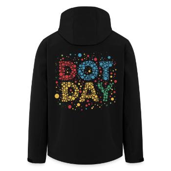 JOURNÉE DU POINT DE VUE - Veste softshell homme en polyester recyclé Stanley/Stella - noir - Dos - AI Model Male 185 light (185cm)