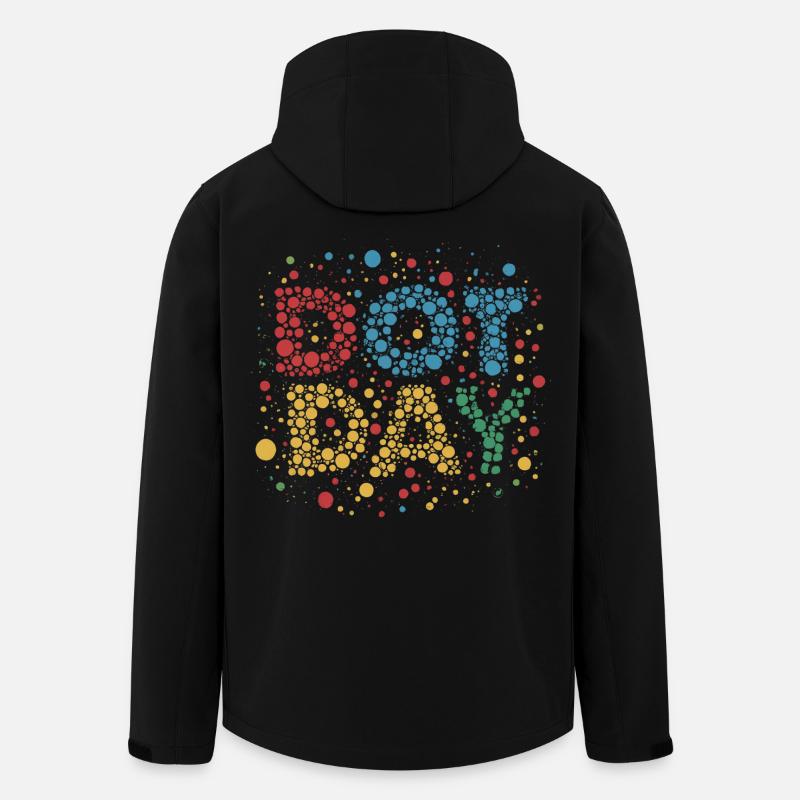 DOT DAY - Men’s Recycled Softshell Jacket by Stanley/Stella - black