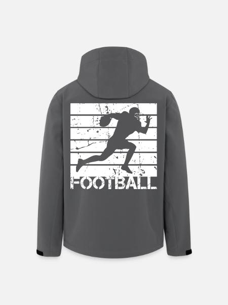 Football player - Men’s Recycled Softshell Jacket by Stanley/Stella - black