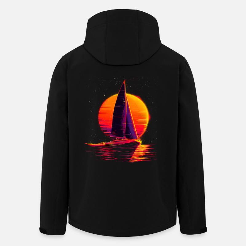 Voile à l’ancienne - Veste softshell homme en polyester recyclé Stanley/Stella - noir