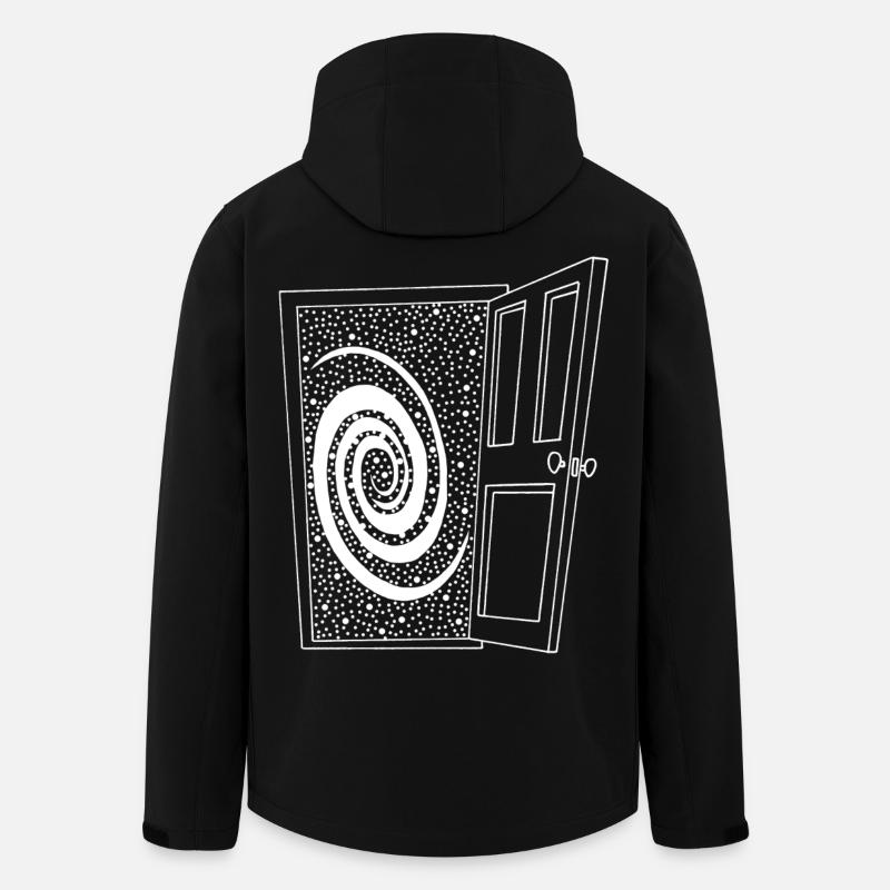 Porte ouverte sur l'univers - Veste softshell homme en polyester recyclé Stanley/Stella - noir