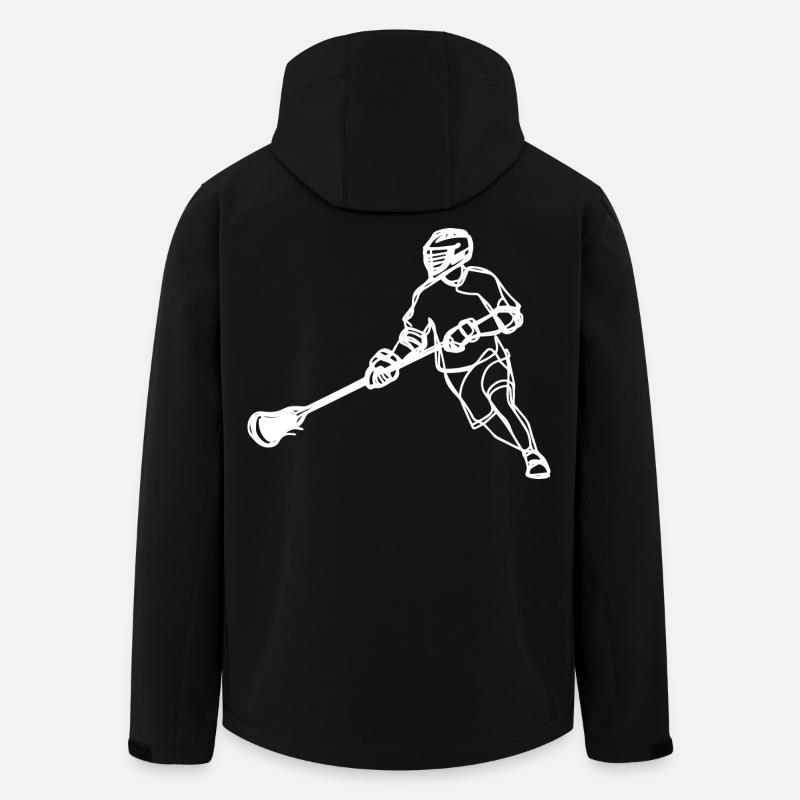 Joueurs de crosse - Veste softshell homme en polyester recyclé Stanley/Stella - noir