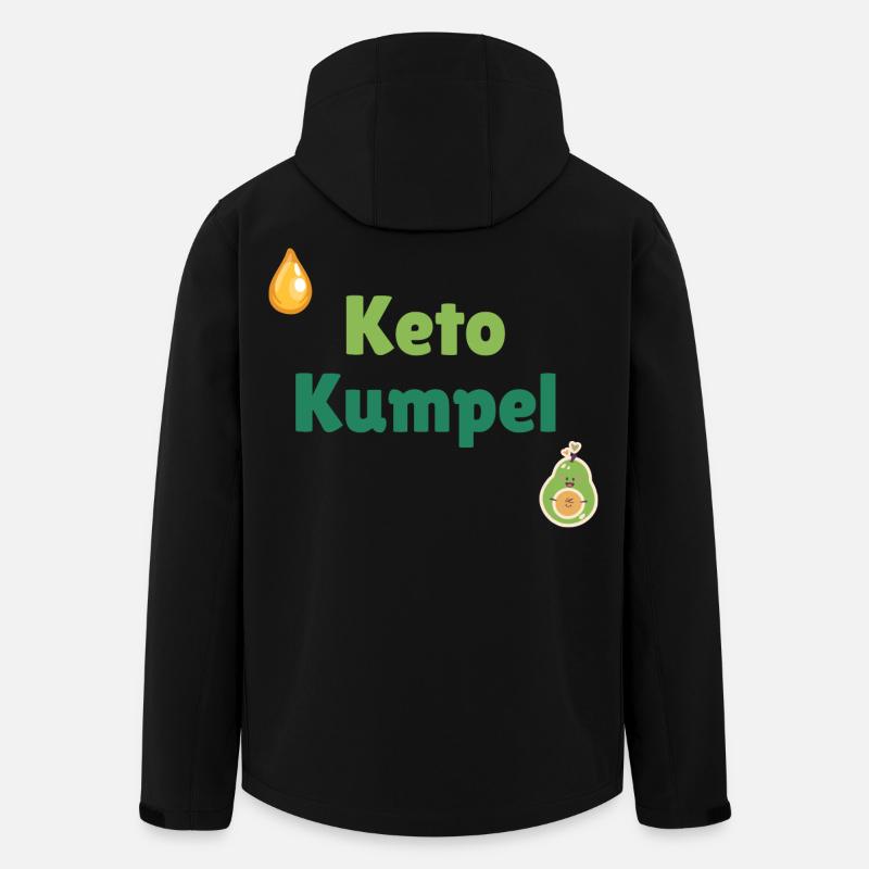 Keto Kumpel - Recycelte Männer Softshell-Jacke von Stanley/Stella - Schwarz