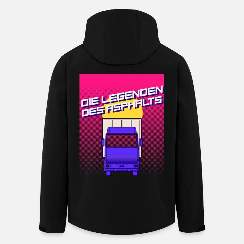 Légendes de l’asphalte - Veste softshell homme en polyester recyclé Stanley/Stella - noir