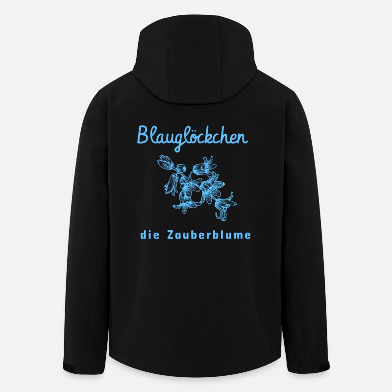 Blauglöckchen die Zauberblume - Recycelte Männer Softshell-Jacke von Stanley/Stella - Schwarz