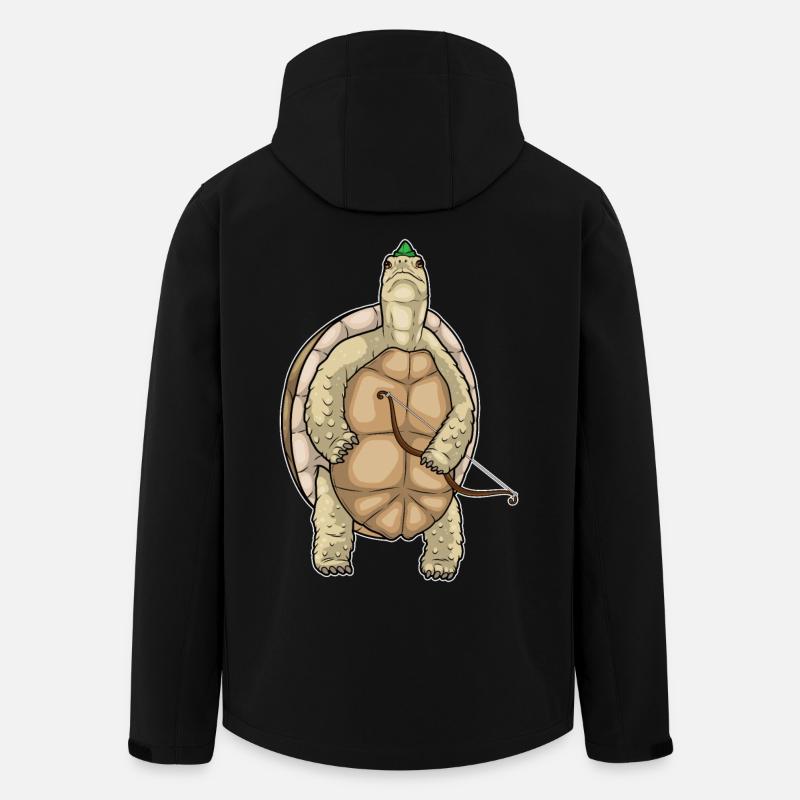 Arc d’archer tortue - Veste softshell homme en polyester recyclé Stanley/Stella - noir