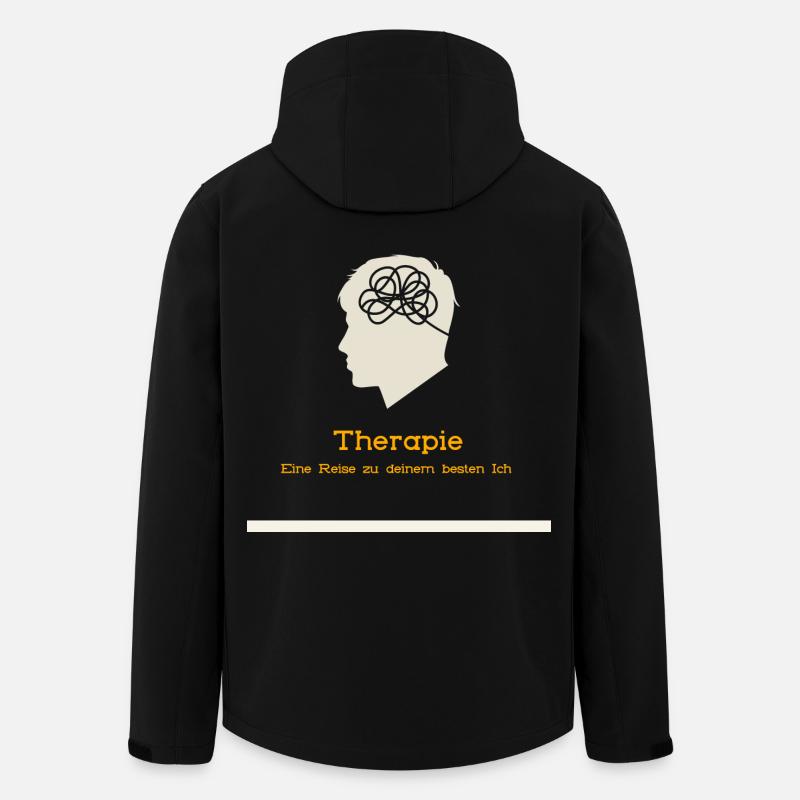 Therapy: A Journey to Your Best Self - Men’s Recycled Softshell Jacket by Stanley/Stella - black