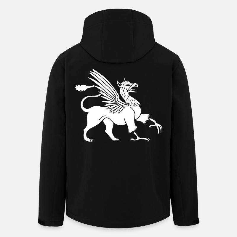 Weißer Greif - Recycelte Männer Softshell-Jacke von Stanley/Stella - Schwarz